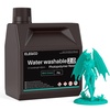 image:imageELEGOO Water Washable 3D Printer Resin 20 Fast Curing Photopolymer Resin for Mars Saturn Jupiter MSLA DLP LCD 3D Printing 385405nm UV Curing 3D Printing Liquid Blue 1000gMint Green