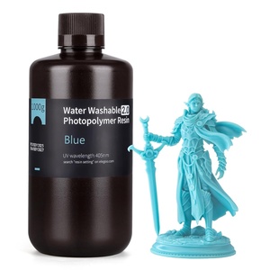 image:imageELEGOO Water Washable 3D Printer Resin 20 Fast Curing Photopolymer Resin for Mars Saturn Jupiter MSLA DLP LCD 3D Printing 385405nm UV Curing 3D Printing Liquid Blue 1000gBlue