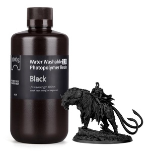 image:imageELEGOO Water Washable 3D Printer Resin 20 Fast Curing Photopolymer Resin for Mars Saturn Jupiter MSLA DLP LCD 3D Printing 385405nm UV Curing 3D Printing Liquid Blue 1000gBlack