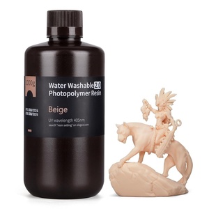 image:imageELEGOO Water Washable 3D Printer Resin 20 Fast Curing Photopolymer Resin for Mars Saturn Jupiter MSLA DLP LCD 3D Printing 385405nm UV Curing 3D Printing Liquid Blue 1000gBeige