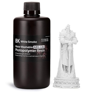 image:imageELEGOO 8K Water Washable ABSLike Resin for 3D Prints High Toughness Low Odor Perfect for Miniatures Prototypes amp Functional Parts Compatible with MSLADLPLCD 3D Printers Red Clay 2000gWhite Smoke