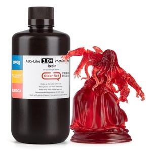 image:imageELEGOO ABSLike Resin 30 Upgraded 3D Printer Photopolymer Resin Higher HeatResistance Fast Curing High Precision NonBrittle Yellow 2000gClear Red