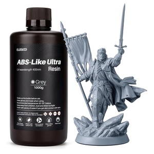 image:imageELEGOO ABSLike Ultra Resin with Extra Strength and Toughness Compatible with MSLADLPLCD Resin 3D Printer Perfect 3D Printer Resin for Tool Application Grey 1000gGrey