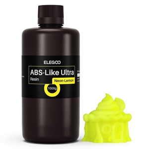 image:imageELEGOO ABSLike Ultra Resin with Extra Strength and Toughness Compatible with MSLADLPLCD Resin 3D Printer Perfect 3D Printer Resin for Tool Application Grey 1000gNeonLemon