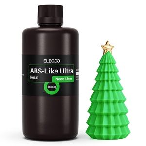 image:imageELEGOO ABSLike Ultra Resin with Extra Strength and Toughness Compatible with MSLADLPLCD Resin 3D Printer Perfect 3D Printer Resin for Tool Application Grey 1000gNeonLime