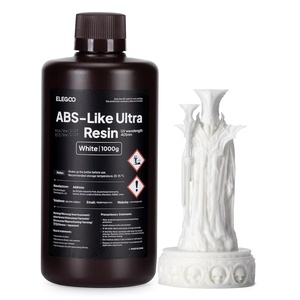 image:imageELEGOO ABSLike Ultra Resin with Extra Strength and Toughness Compatible with MSLADLPLCD Resin 3D Printer Perfect 3D Printer Resin for Tool Application Clear Red 1000gWhite