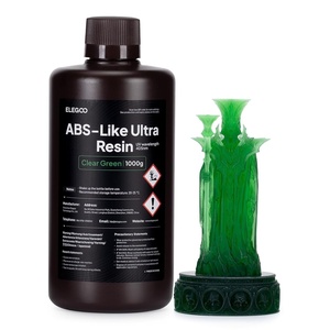 image:imageELEGOO ABSLike Ultra Resin with Extra Strength and Toughness Compatible with MSLADLPLCD Resin 3D Printer Perfect 3D Printer Resin for Tool Application Clear Red 1000gClear Green